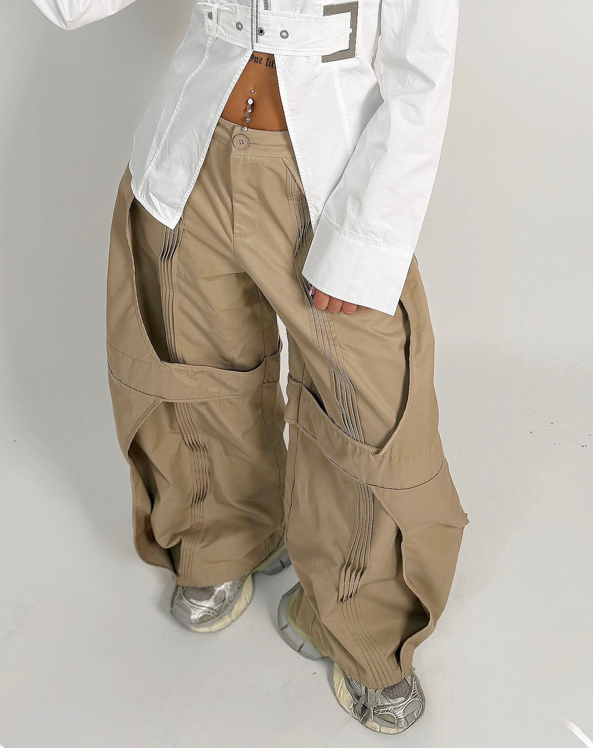 Bratz Ballon Pants-Beige