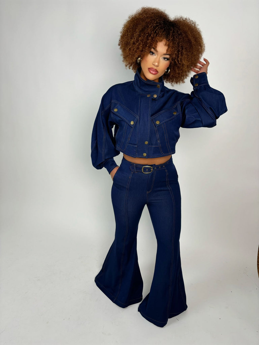 Veste en jeans decalé "denim"